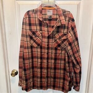 5.11 TACTICAL Men’s Long Sleeve Snap Closure Plaid Shirt. Sz L.